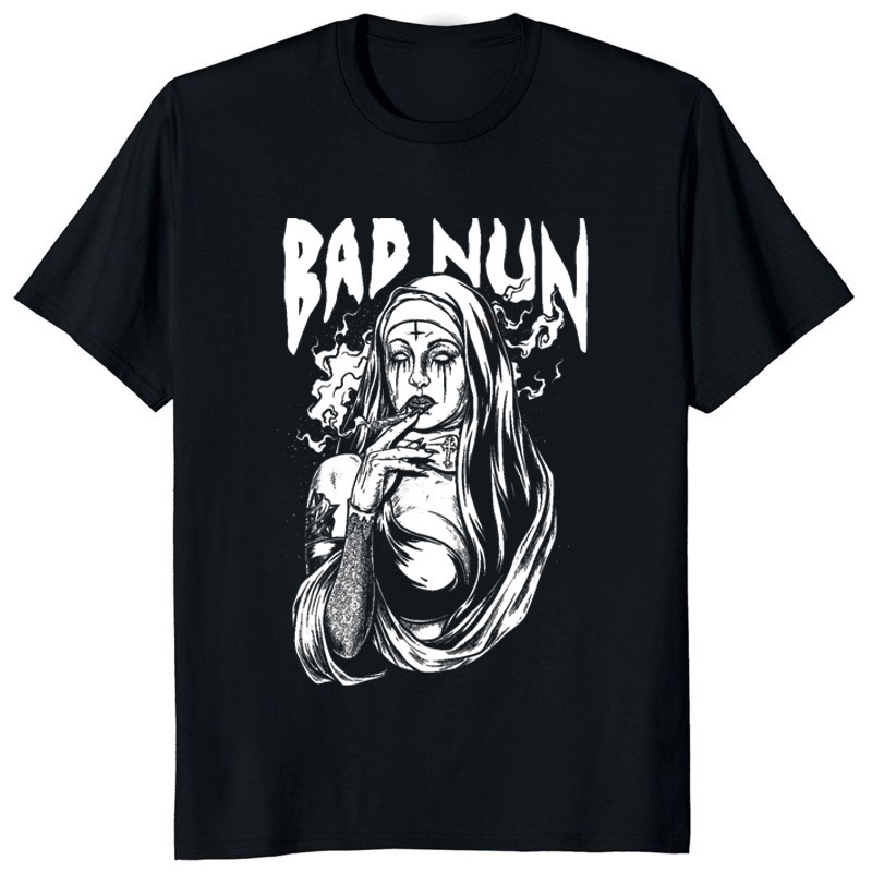 Devil Unholy Nun T-Shirt Back View